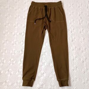 Zyia Active Jogger Pants Olive Army Green Ankle Crop Drawstring Small Women S